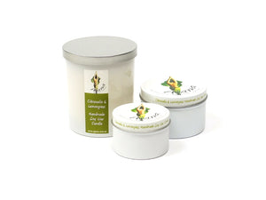 Citronella & Lemongrass Essential Oil Soy Wax Candle