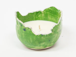 Lemon & Tea Tree Hand Crafted Pottery Candle