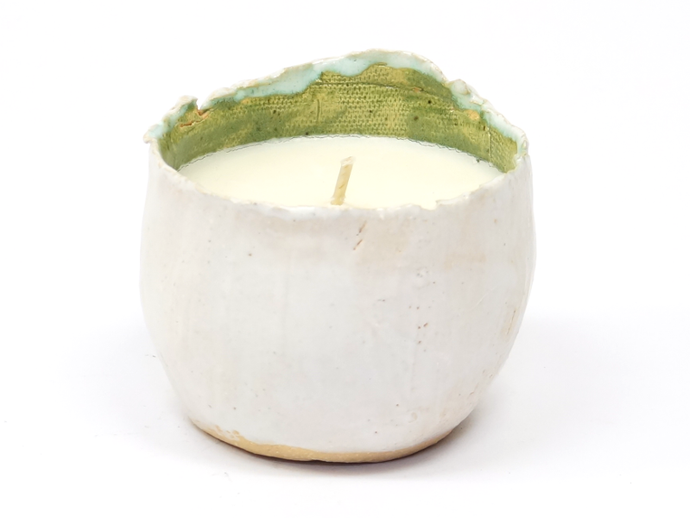 Lemongrass Hand Crafted Pottery Candle