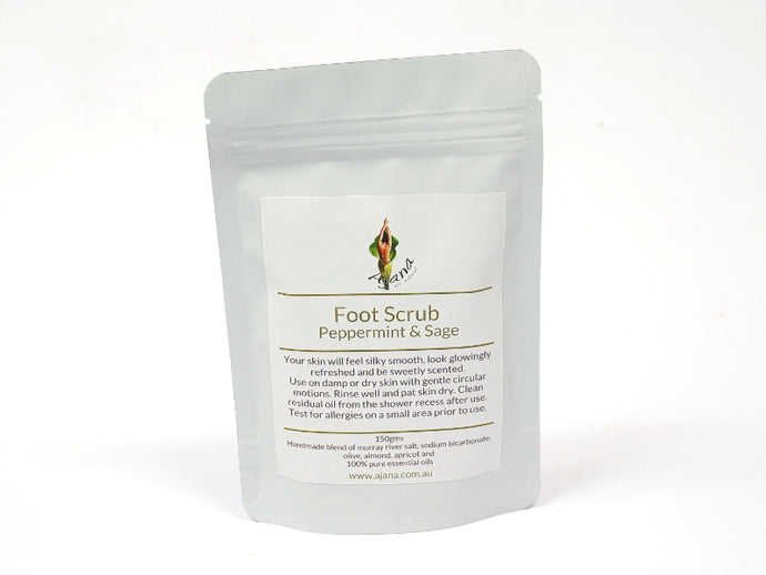 Peppermint & Sage Salt Foot Scrub
