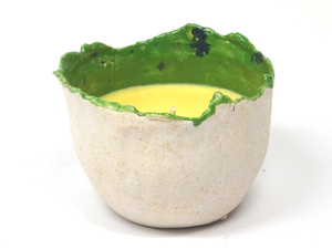 Sweet Orange Hand Crafted Pottery Candle