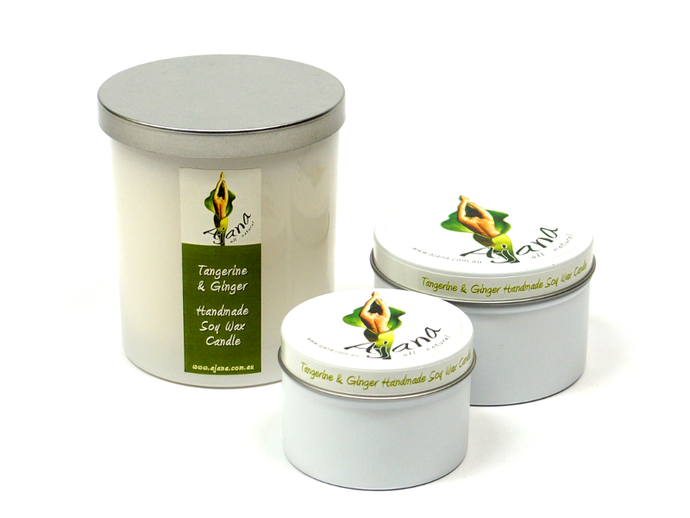 Tangerine & Ginger Soy Wax Candle